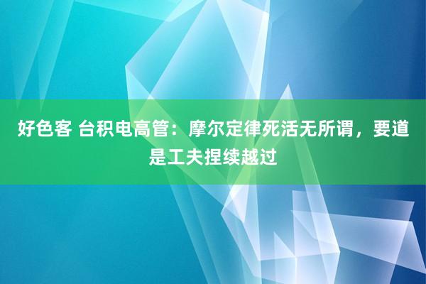 好色客 台积电高管：摩尔定律死活无所谓，要道是工夫捏续越过