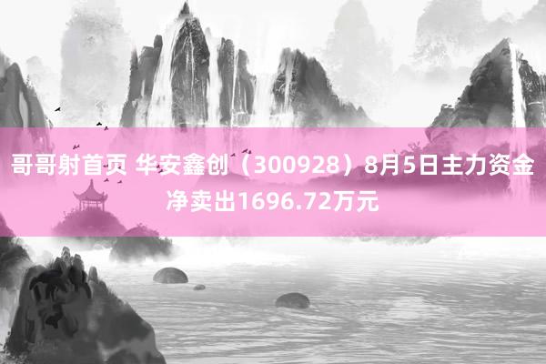 哥哥射首页 华安鑫创（300928）8月5日主力资金净卖出1696.72万元