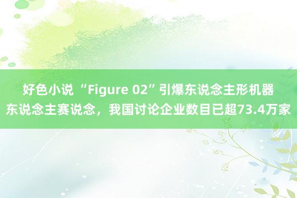 好色小说 “Figure 02”引爆东说念主形机器东说念主赛说念，我国讨论企业数目已超73.4万家