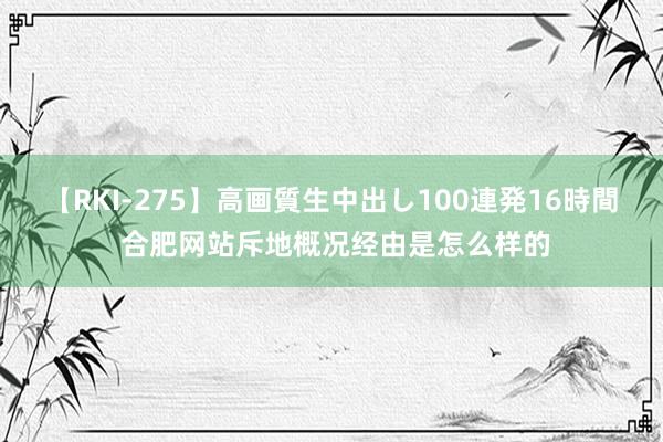 【RKI-275】高画質生中出し100連発16時間 合肥网站斥地概况经由是怎么样的