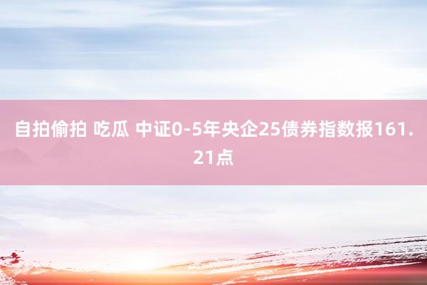 自拍偷拍 吃瓜 中证0-5年央企25债券指数报161.21点