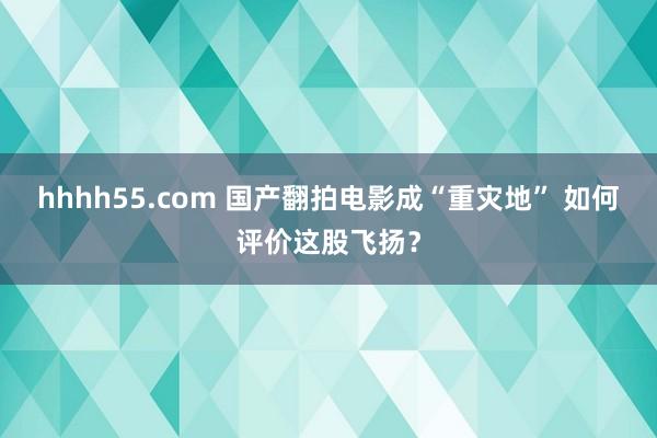 hhhh55.com 国产翻拍电影成“重灾地” 如何评价这股飞扬？